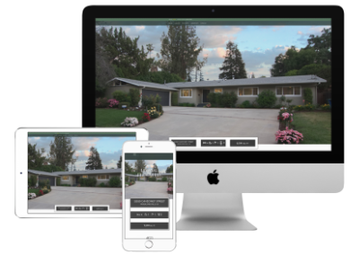 Real Estate Listing website homepage.