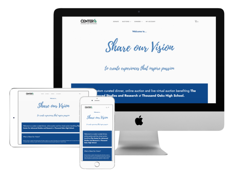 Image of the Share Our Vision website.