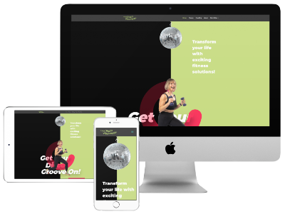 image of fitness coach website