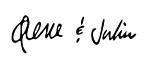 both sigs first-small image of irene and julius signatures
