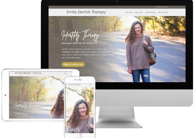 Emily Derrick Therapy Website Homepage